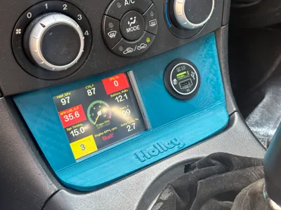 Rx8 Ashtray with holley 3.5 screen mount
