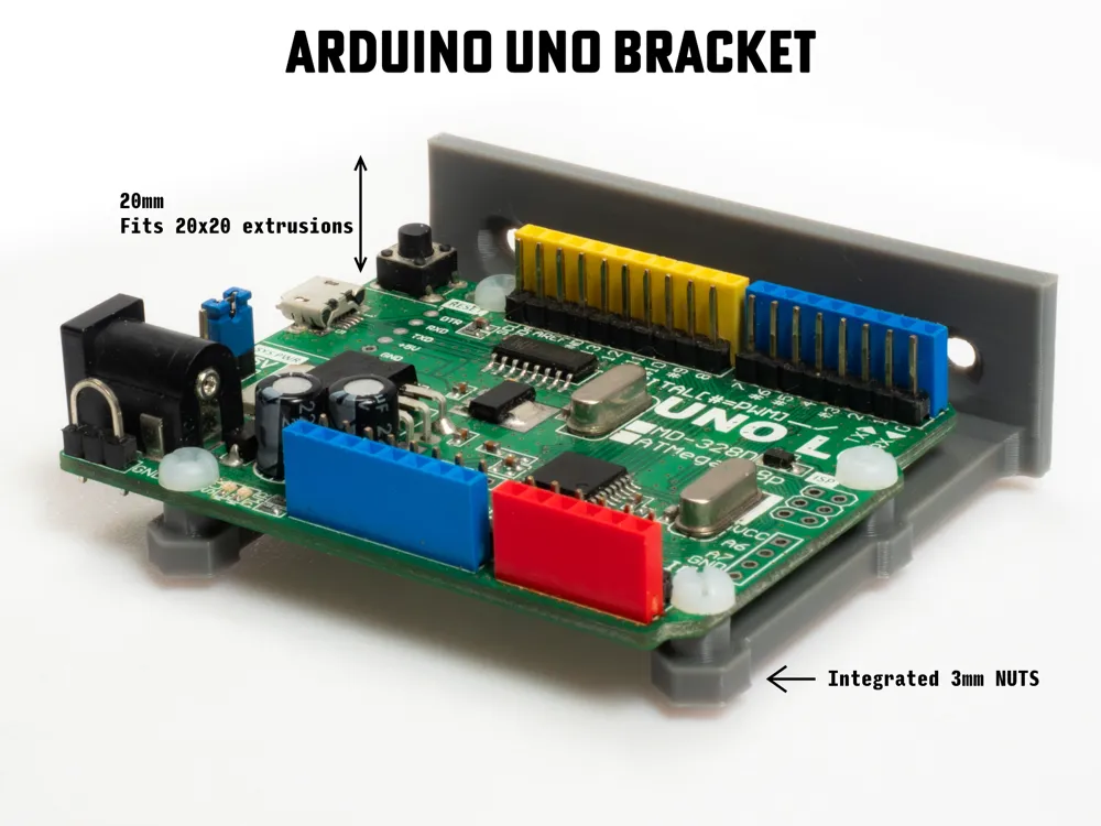 Arduino Uno Bracket (Fits 20x20mm Extrusions) by 3d-PrintCreator ...