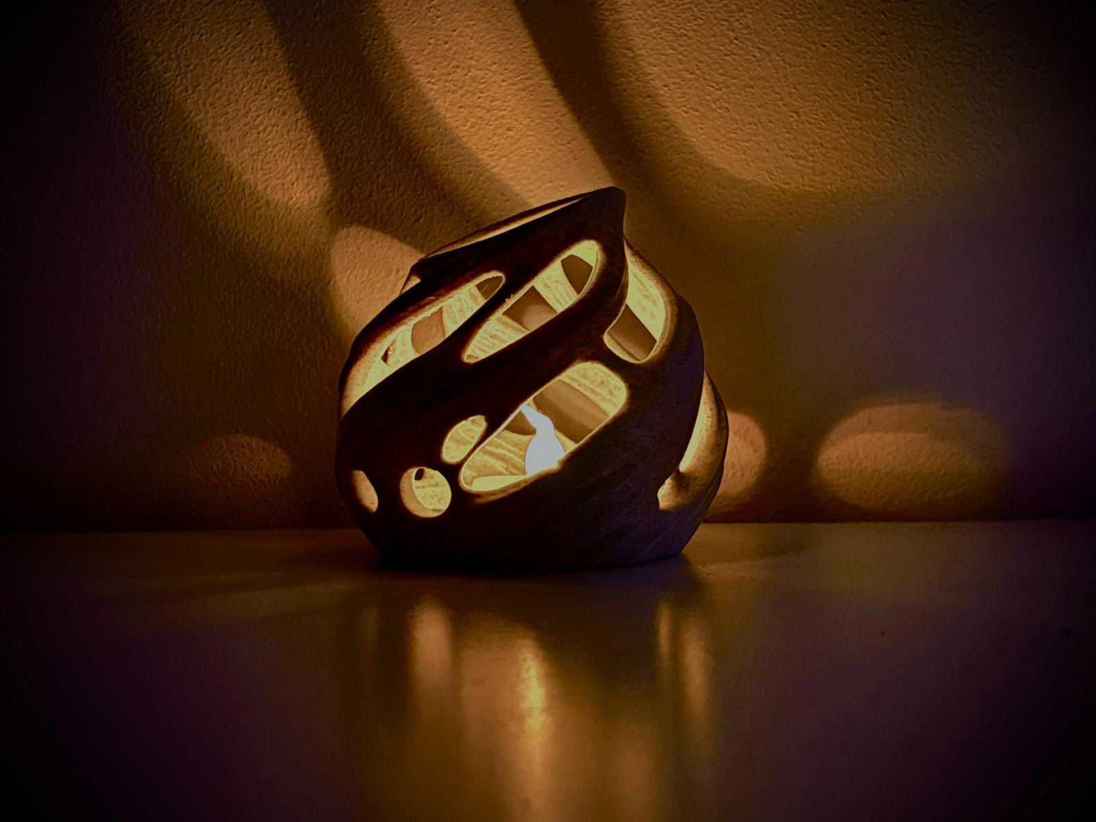 Organic Blob LED Tealight Cover