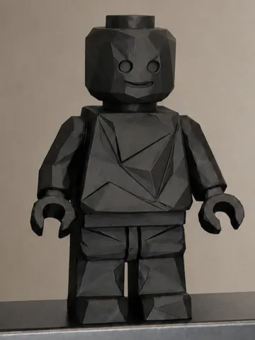 Caja o estuche: Brick Man Low Poly Style — vista de referencia 2