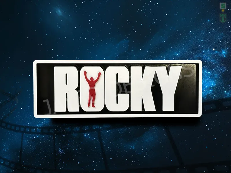 Rocky Cinema Film Room Sign Box