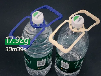 Handle for bottled mineral water bottles