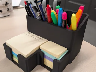 Post-it Holder with Pen Cup