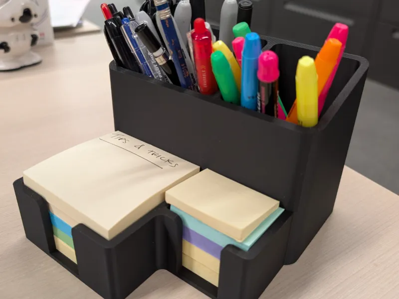 Post-it Holder with Pen Cup