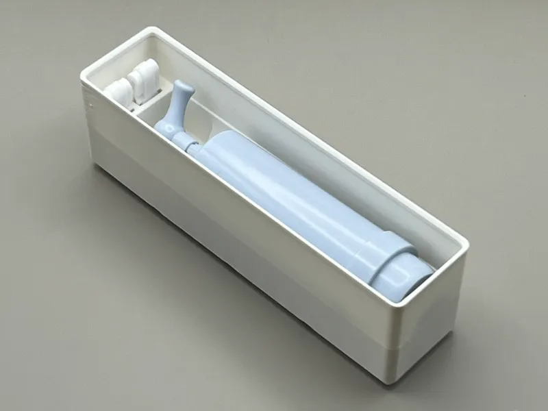 Manual Vacuum Pump Stack-able Infinity Bin - 4x1x7