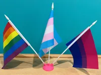 Support triple pour drapeaux — mâts 5 mm — photo 1