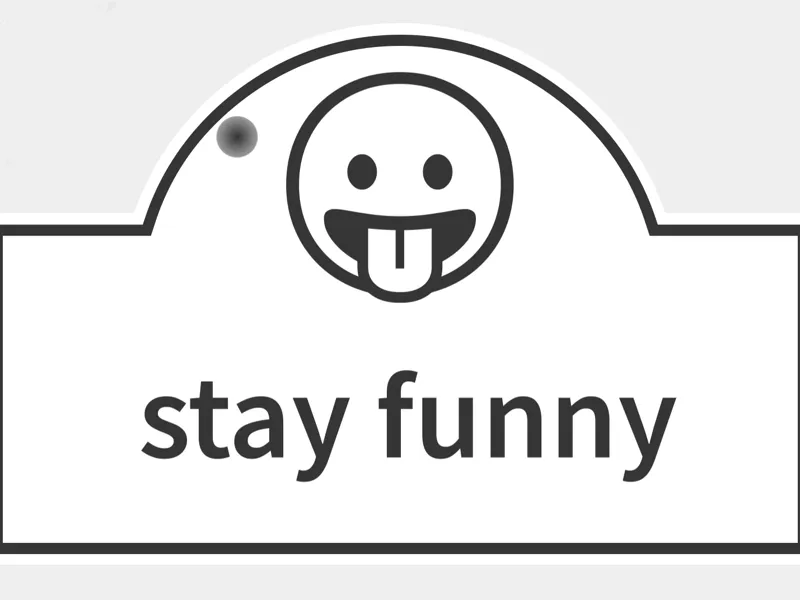 Stay funny keychain 