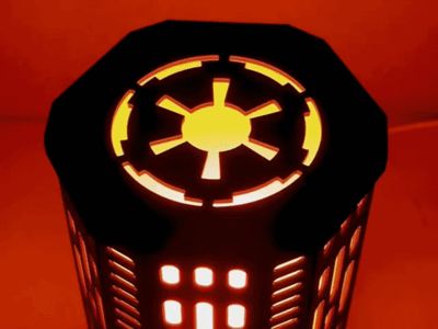 Sci-Fi Desk Lamp with Interchangeable Fandom Lids