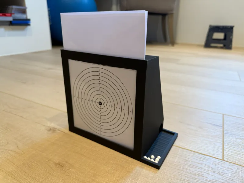 Airsoft Target with Automatic BB Collection Tray