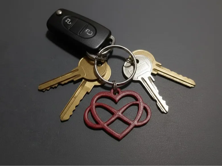 Infinity Heart Keychain