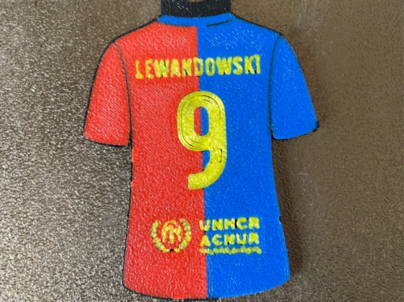 Lewandowski camiseta llavero