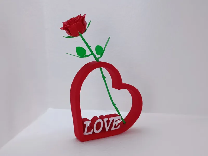 Personalized Heart for rose