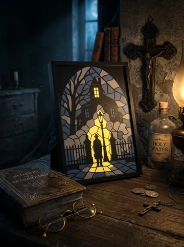 Cuadro decorativo en 3D: The Exorcist Stained Glass Wall Art — vista de referencia 4