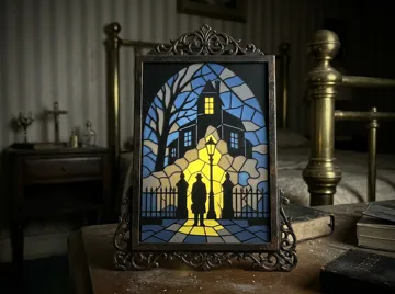 Cuadro decorativo en 3D: The Exorcist Stained Glass Wall Art — vista de referencia 3