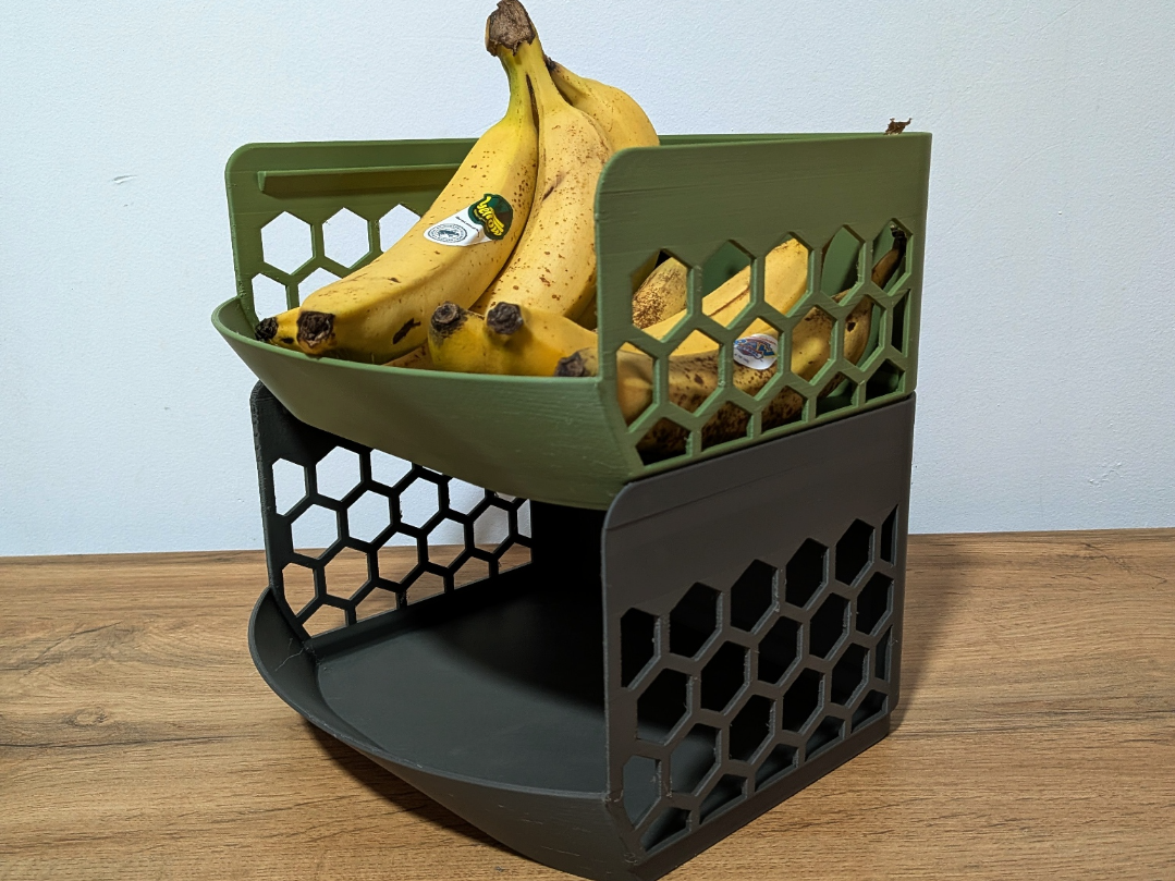 Large baskets for organizing fruits and vegetables 3D model