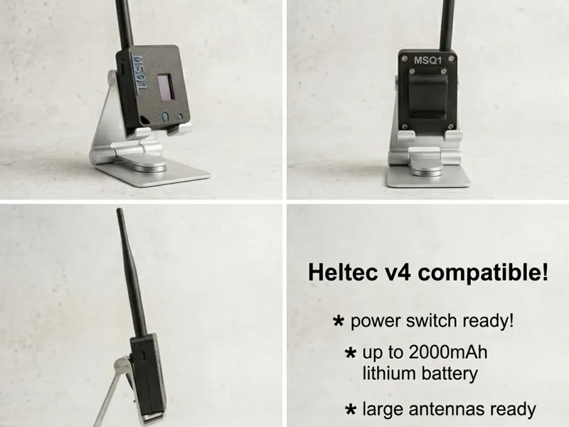Meshtastic HeltecV4 Custodia con clip V2