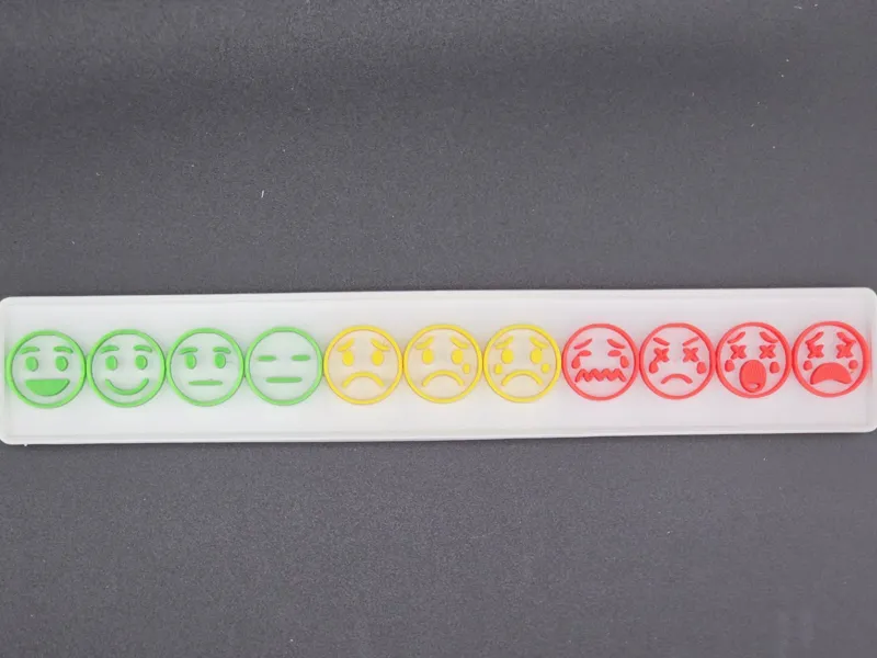 Visual Pain Scale (Gridfinity 1x6)