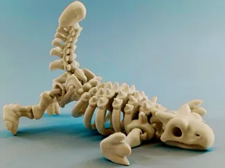 articulated skeleton ankylosaurus dinosaur