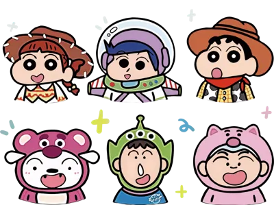 Cloisonné Enamel - Crayon Shin-chan Toy Story Version