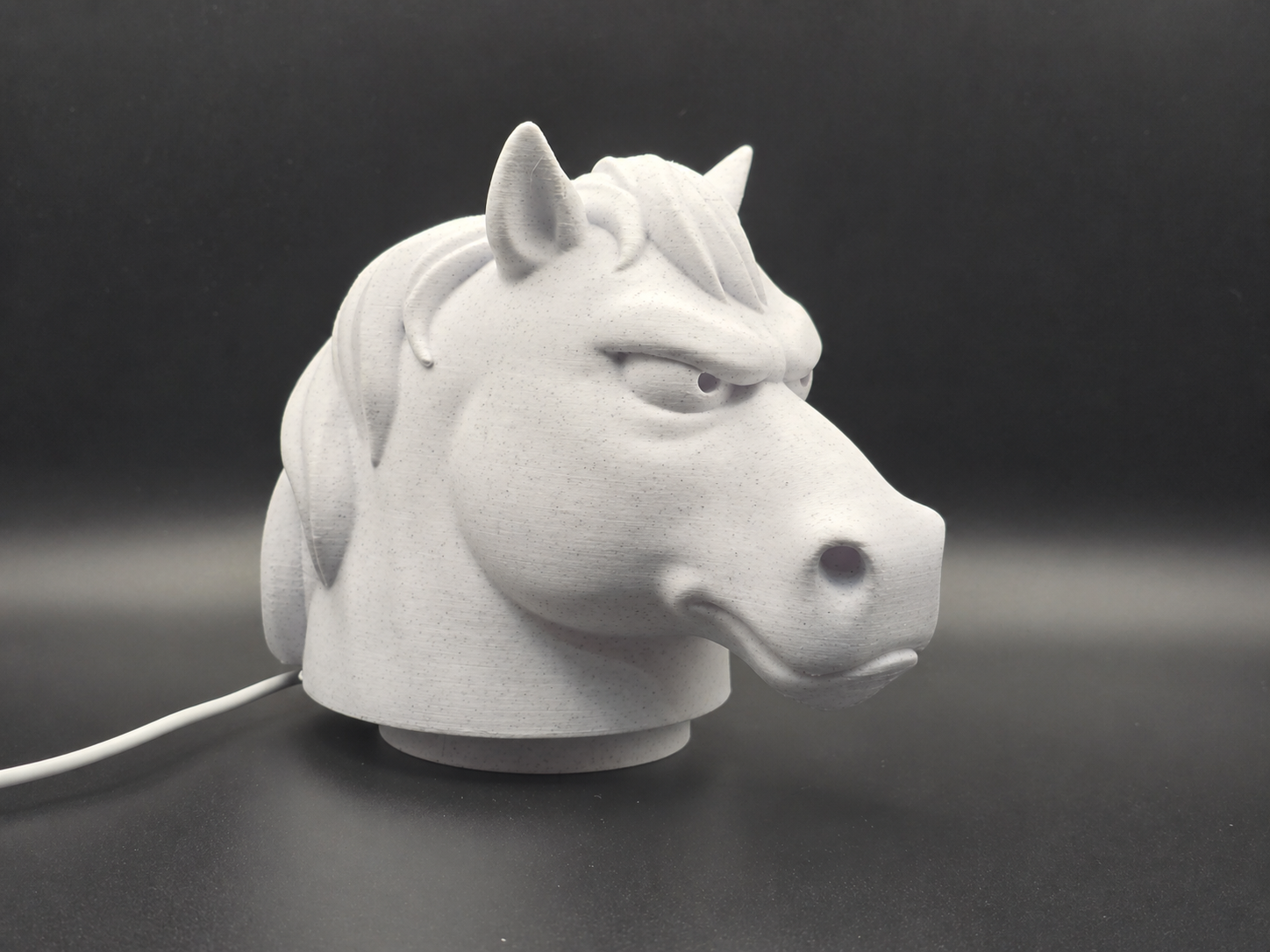 Grumpy Horse Lamp with Base
