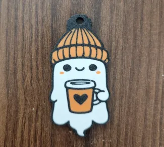 halloween ghost keychain
