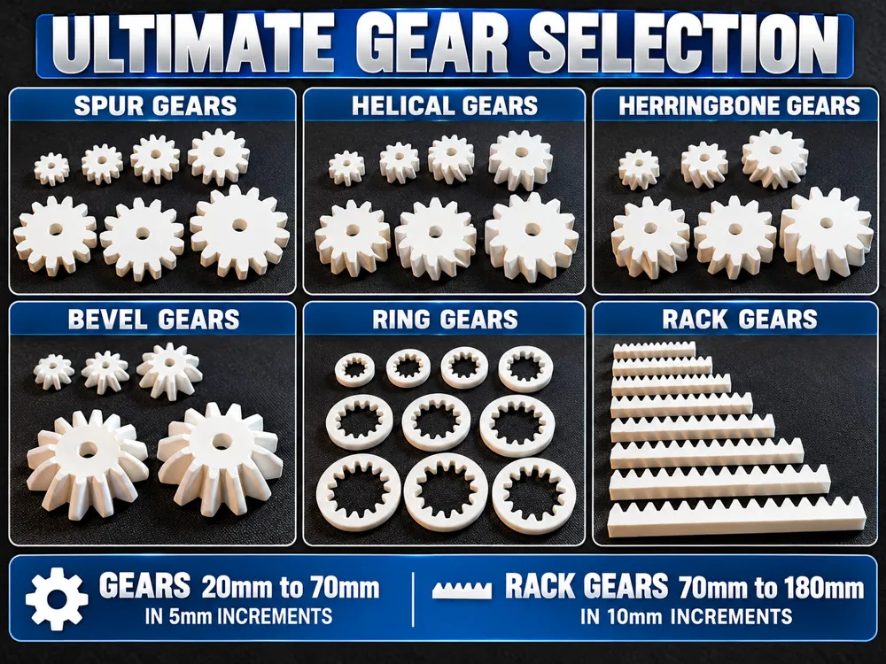 Diferent Rotation Mecanism Ultimate Gear Selection – Complete Gear Collection - Free 3D Print ...