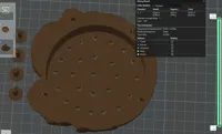 with drain holes 0.2mm layer, 3 walls, 10% infill