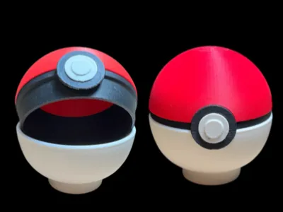 Corcelain Circle Pokeball Lid - Storage Container