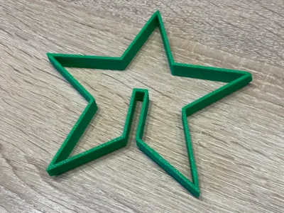 Star Cookie Cutter for 3D Cookies, Christmas