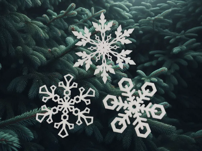Decorative Snowflake Christmas Ornaments