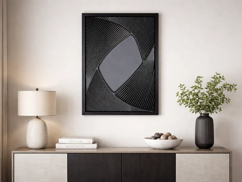 Minimal Geometric Wall Art - Shadow Edition