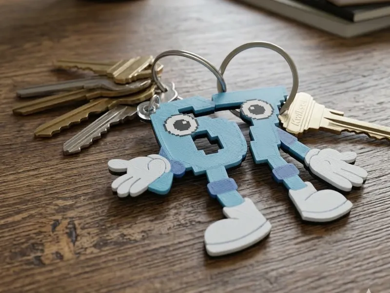 six seven keychain fast print