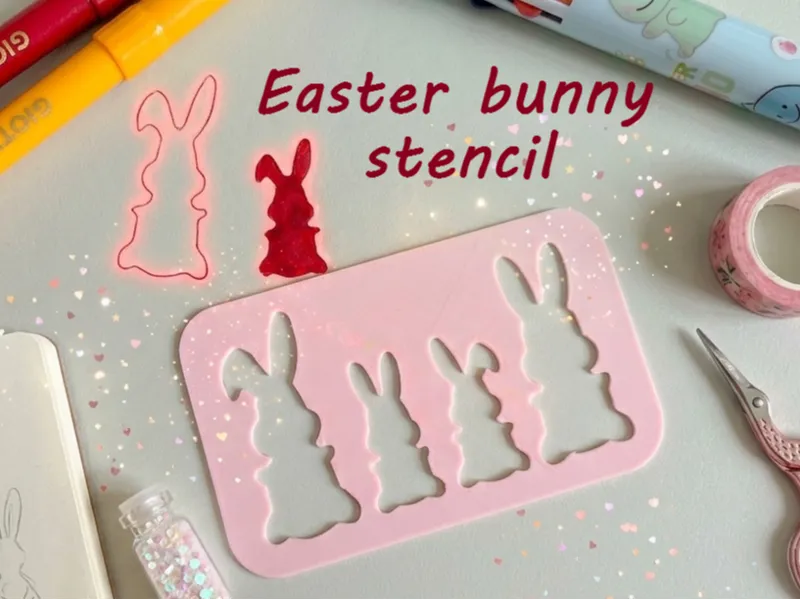 Easter Bunny Stencil
