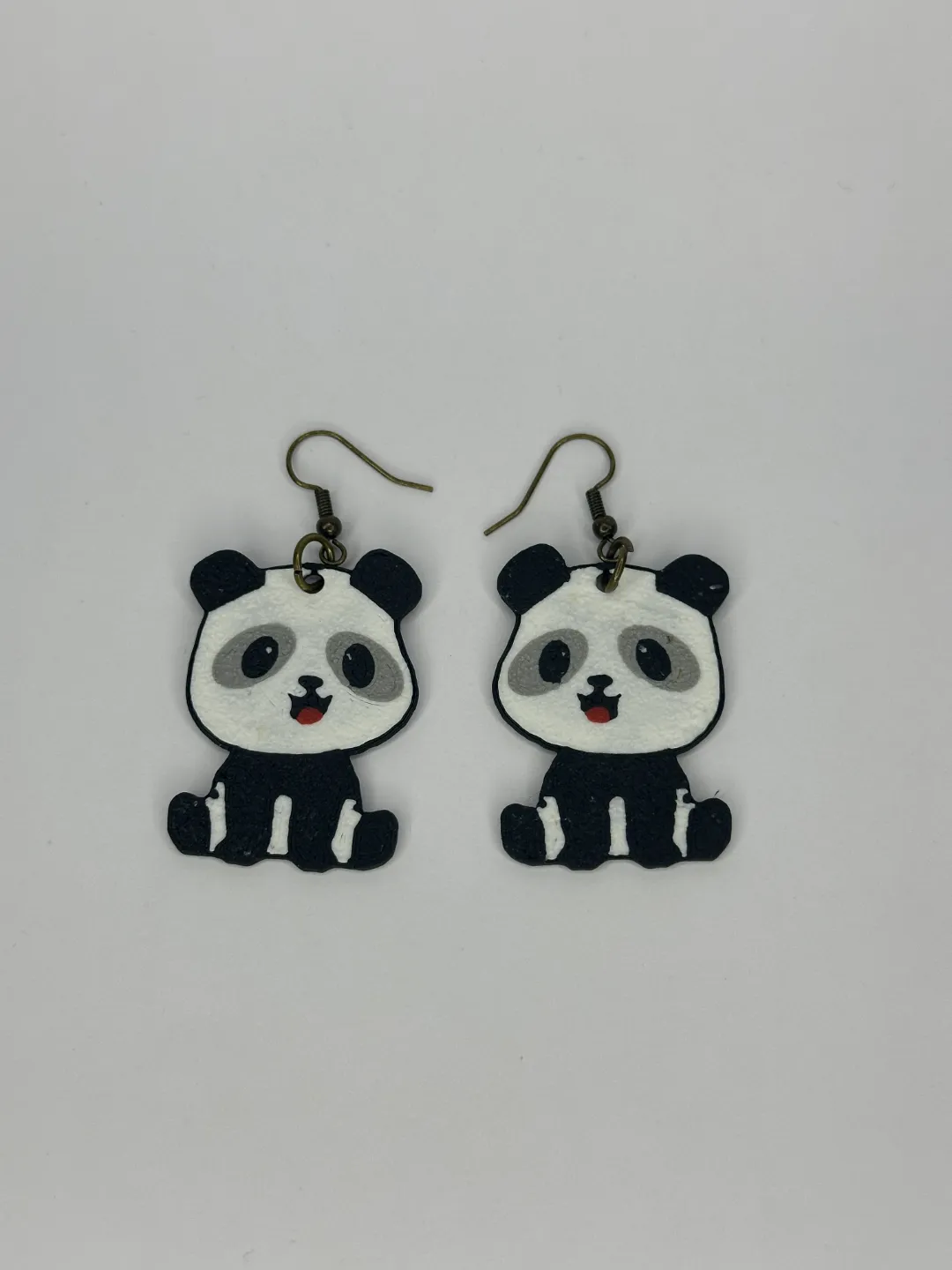 Cute Panda Earrings With Legs view 2