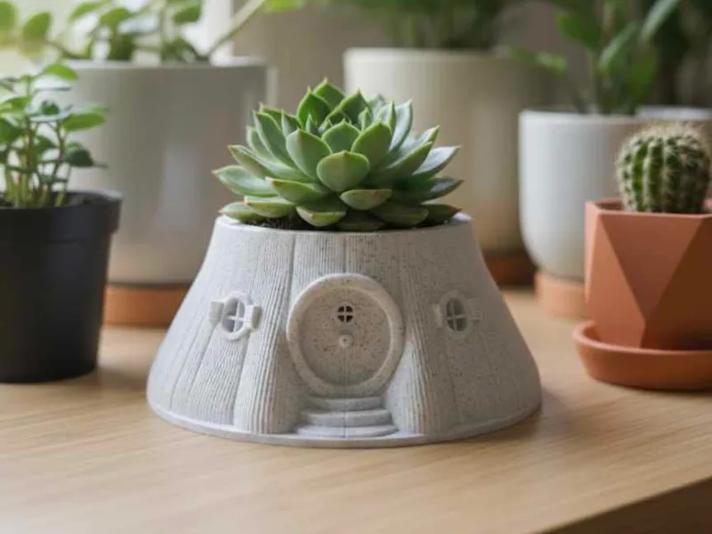 Hobbit house pot