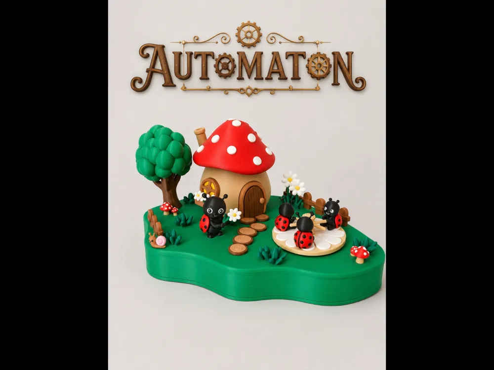 Modelo para impresión 3D: ladybugs carousel. Referencia del modelo original.