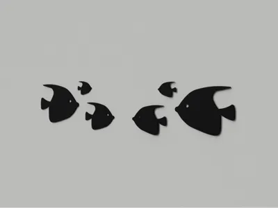 Fish wall art by SPosavecMakerWorld: Download Free 3D Models