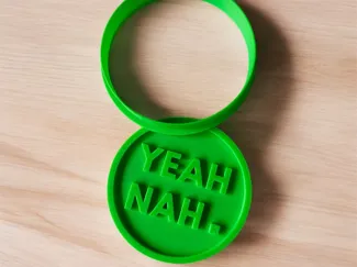 Yeah Nah Cookie Cutter and Stamp
