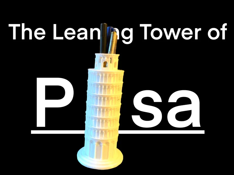 Leaning Tower of Pisa pen holder 比萨斜塔笔筒