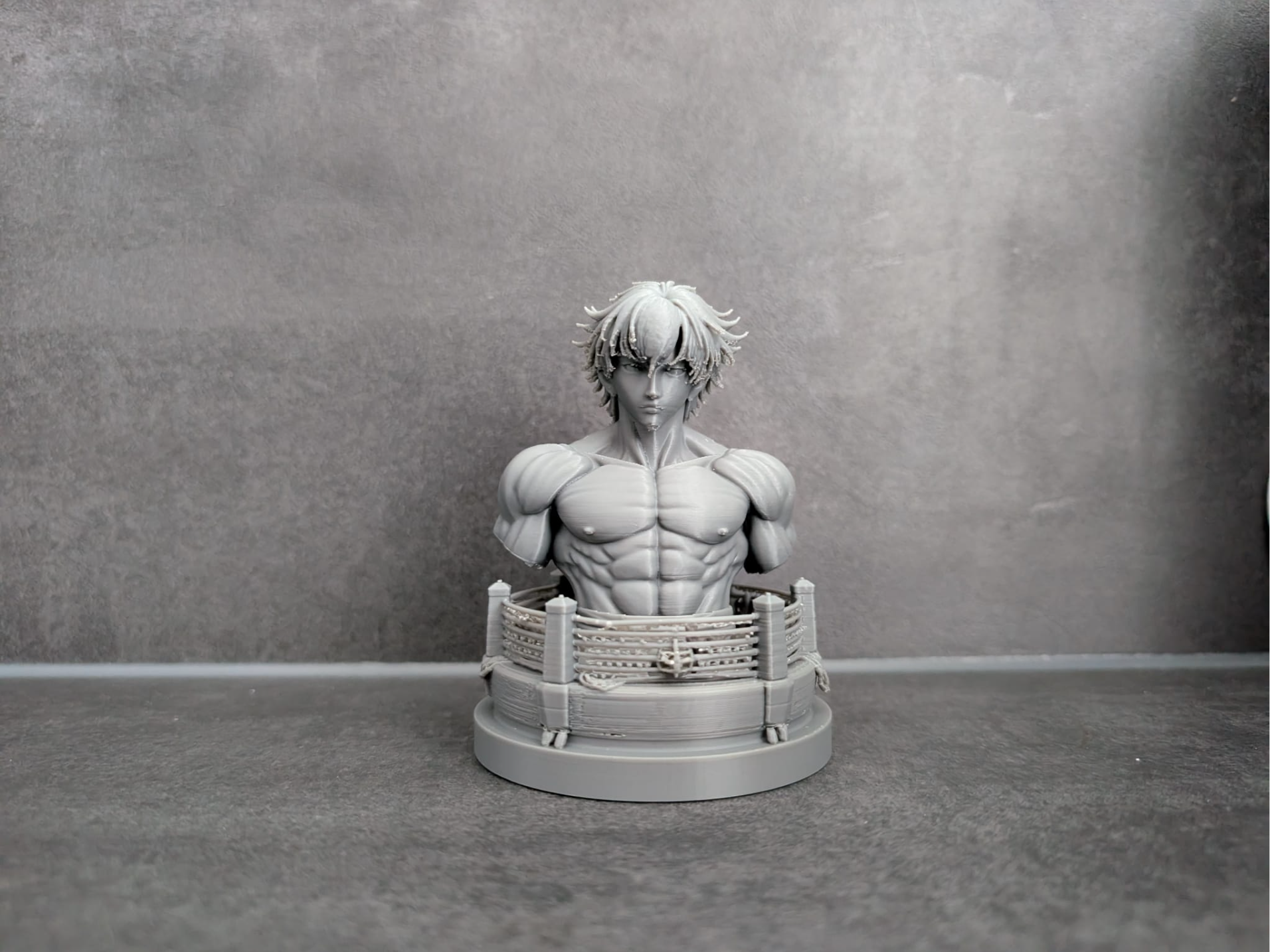 Anime fighter bust