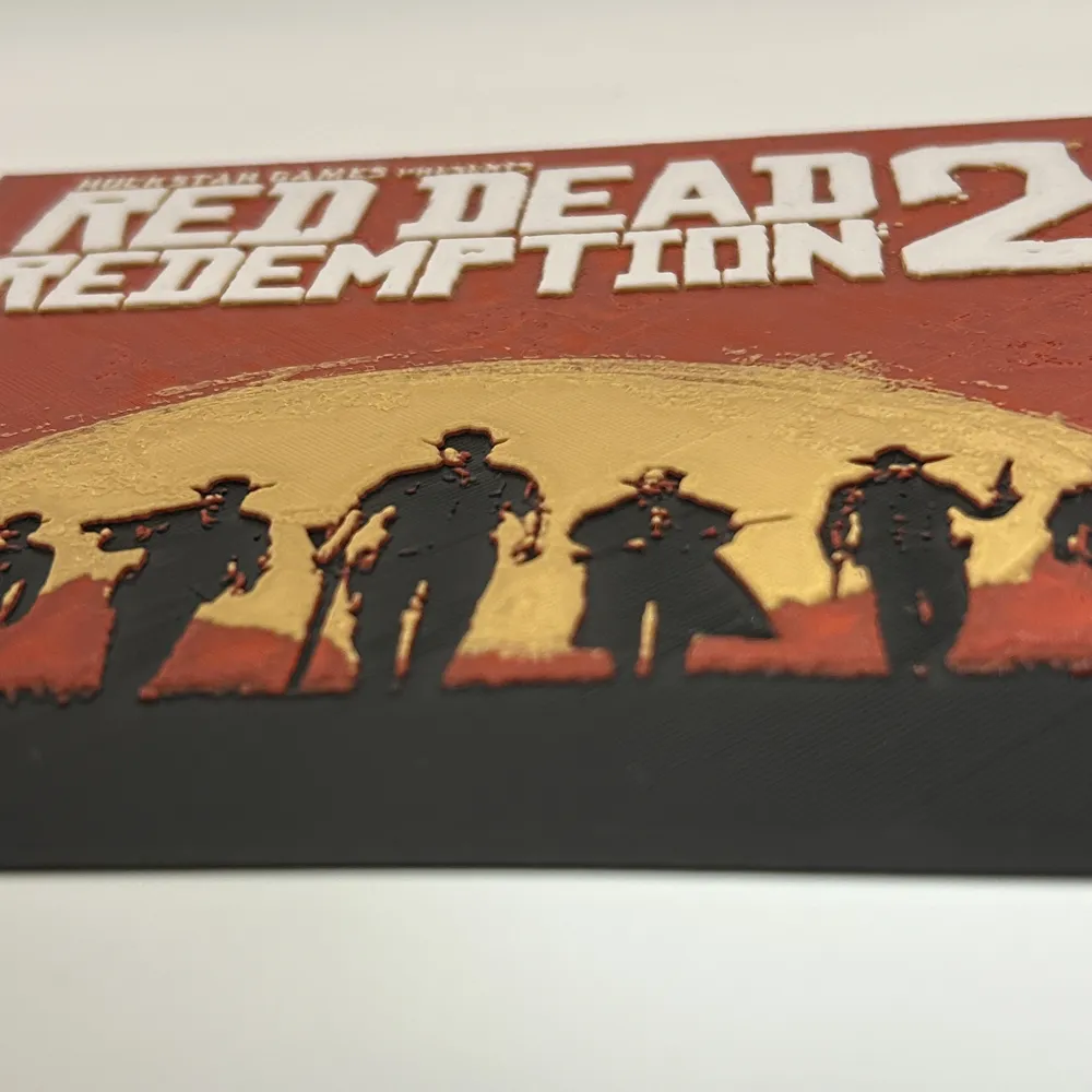 Red Dead Redemption 2 HueForge - Free 3D Print Model - MakerWorld