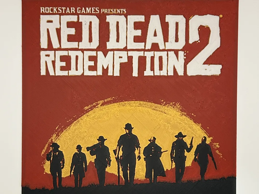 Red Dead Redemption 2 HueForge Free 3D Print Model MakerWorld red-dead-redemption-2-hueforge-free-3d-print-model-makerworld