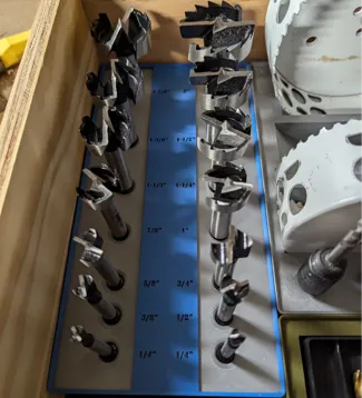 Gridfinity Irwin 14pc Forstner Bit rack