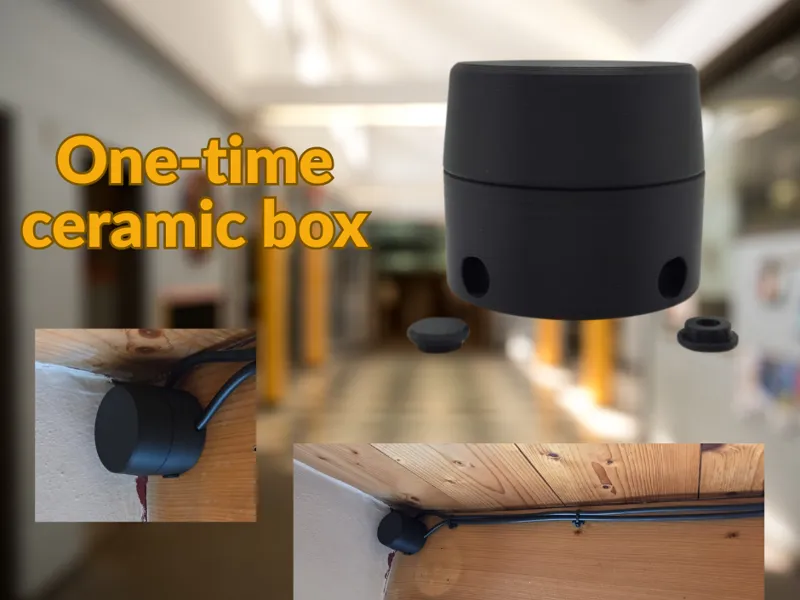 One-time ceramic box