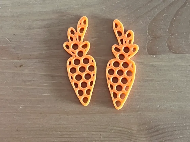 carrot earrings