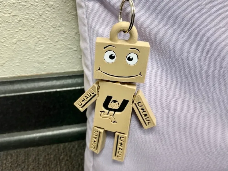 U-Haul Box Man Flexi Keychain