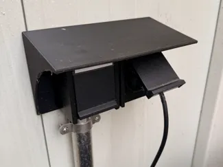 outdoor double-socket weather cover no support