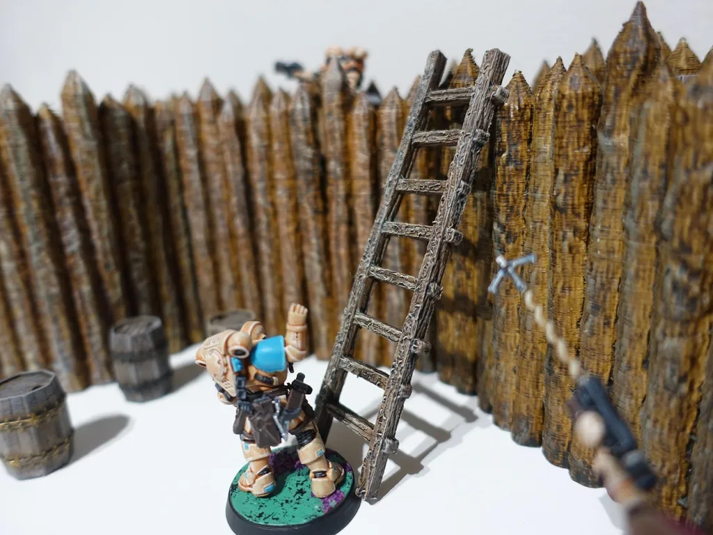 Échelle en bois pour figurines