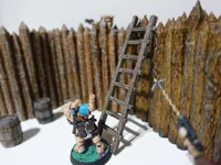 Échelle en bois pour figurines — photo 1