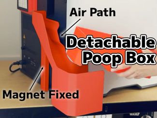 Detachable Poop Chute & Box for H2D, H2S